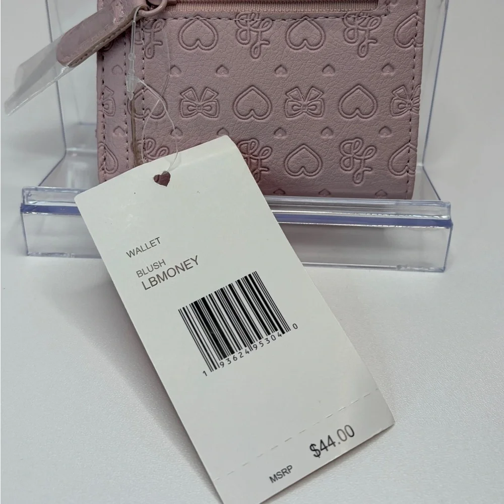 Love Betsey Blush Heart & Bow Embossed Wallet - Picture 5 of 13